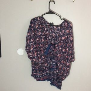 Floral print cardigan